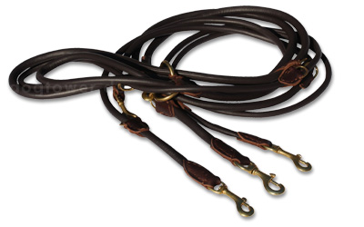 Rundleine Rindleder, braun (innen vern�ht)