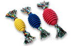 Boomer Vollgummi Football mit Baumwolltau Boomer Vollgummi Football mit Baumwolltau