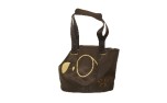 Hundetasche Softbag LUX, braun/gold