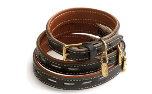 Lederhalsband mit reflektierenden Elementen. Lederhalsband mit reflektierenden Elementen.