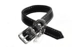 Lederhalsband, schwarz, f�r Welpen und kleine Hunde
