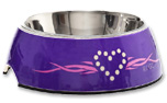 Rogz Futternapf Bubble Purple Chrome