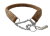 Nubuk Lederhalsband, rund, mit Kette
