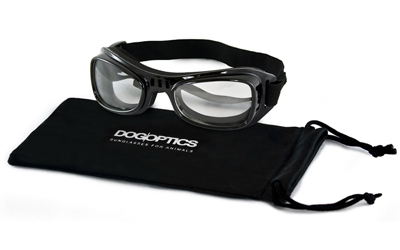 Sunglasses Dogoptics Hundebrille Biker Black frame/Clear lens