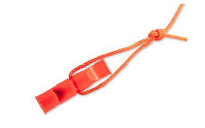 ACME Doppeltonpfeife mit Trill 641 orange inkl. Pfeifenband