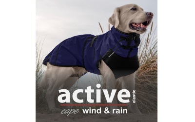 ACTIVE cape ELASTIC WIND & RAIN dark blue