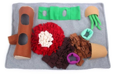 AFP Schnüffeldecke Dig it - Rectangle Fluffy mat with one cute toy