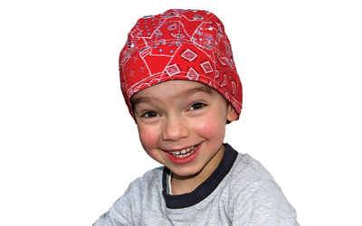 Aqua Coolkeeper Kopftuch Cooling Bandana Kids, Red Western