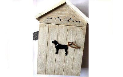 Bailey and Friends Key Cupboard Black Dog Schlüsselkasten