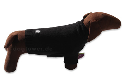 Acryl Hundepullover, schwarz