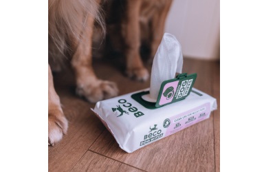 Beco Bamboo Dog Wipes mit dem Duft von Kokosnuss 80 Pack