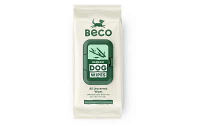 Beco Bamboo Dog Wipes unparfümiert 80 Pack