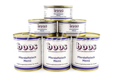 Boos Menü Fleischdosen, Pferdefleisch-Menü