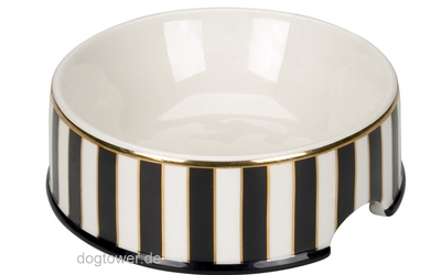 Chacco Hundenapf Stripes Schwarz/Gold