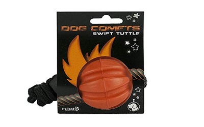 Dog Comets Ball Swift Tuttle Orange mit Seil