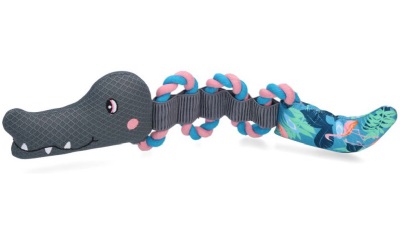 CoolPets Pull me! Crocky rope (Flamingo)