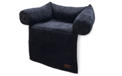 Designed by Lotte Couchkissen Ribbed Hundekissen Anthrazit