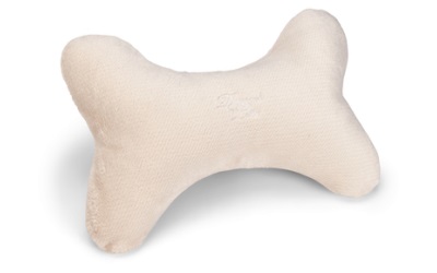 Designed by Lotte Knochen Kissen Ribbed Hund creme