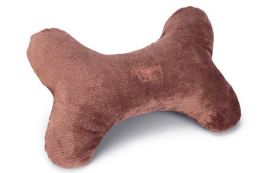 Designed by Lotte Knochen Kissen Ribbed Hund pink