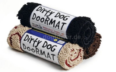 Dirty Dog Hundematte in blau/schwarz, khaki/sand und braun