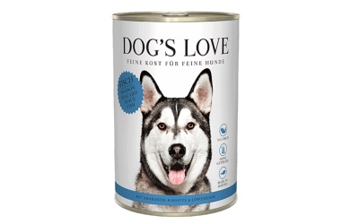 DOGS LOVE Nassfutter Fisch mit Amaranth, Karotte & Löwenzahn