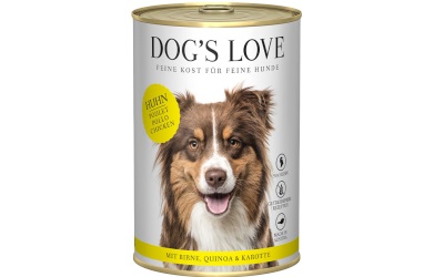 DOGS LOVE Nassfutter Huhn mit Birne, Quinoa & Karotte