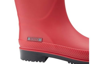 doggo Damen PVC Stiefel Lotte, 3/4 hoch, rot