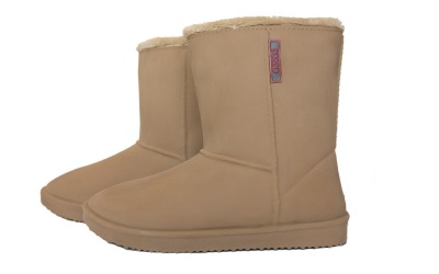 doggo Maya Bootie mit flauschigem Futter beige