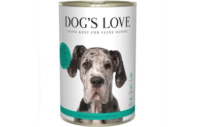 DOGS LOVE Nassfutter Ente mit Topinambur & Karotten