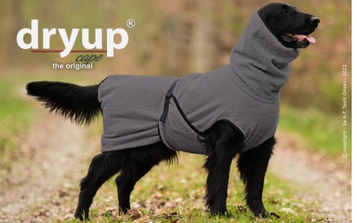 DRYUP® Cape Hundebademantel anthrazit