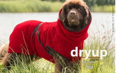 DRYUP cape BIG Hundebademantel, red pepper