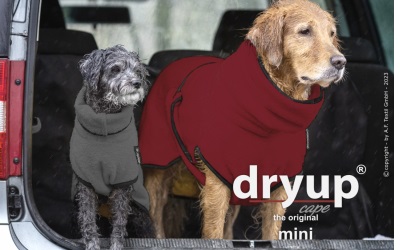 DRYUP® Cape Hundebademantel bordeaux