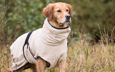 DRYUP cape Hundebademantel, edition sand