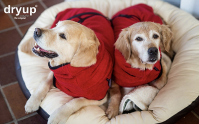 DRYUP cape Hundebademantel, rot (redpepper)