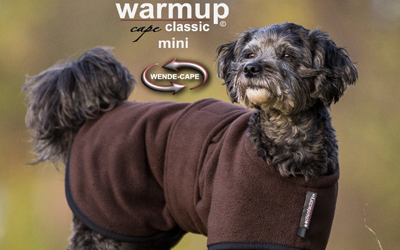 DRYUP Warmup-Cape CLASSIC Mini Hundemantel, brown