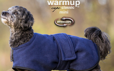 DRYUP Warmup-Cape CLASSIC Mini Hundemantel, dark blue