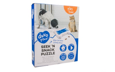 duvo+ Seek `n Snack Puzzle Knochen Weiss/Blau