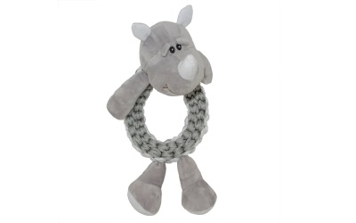 duvo+ Zoo Friends Rain Nashorn Ring Grau