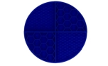 Eat Slow Live Longer Lick Mat Dimensions Circle Blue