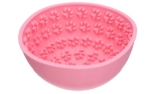 Eat Slow Live Longer Lick Mat Wobble Bowl Pink