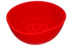 Eat Slow Live Longer Lick Mat Wobble Bowl Red