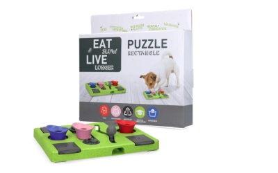 Eat Slow Live Longer Puzzle Rectangle