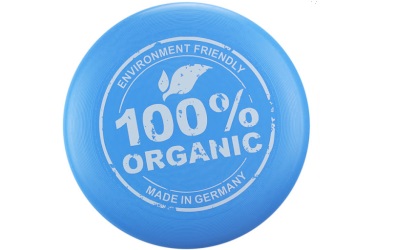 Hundefrisbee Eurodisc 100% Organic hellblau