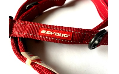 EzyDog Handschlaufe, rot/schwarz, 90-120cm 