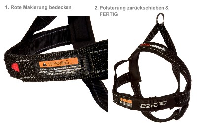 Ezydog Quick Fit Hundegeschirr, anpassen