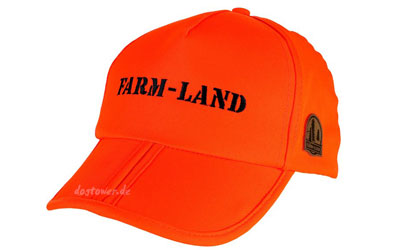Farmland Base-Cap orange mit Stickerei