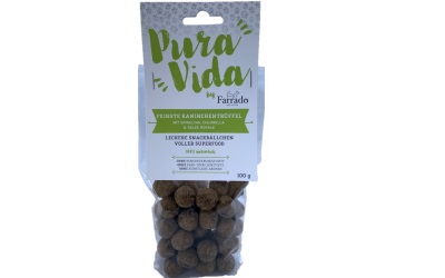 Farrado Pura Vida Superfood Leckere Snackbällchen 100% natürlich Kaninchentrüffel