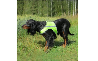 FinNero ATTE Hunde Sicherheitsweste aus Mesh gelb