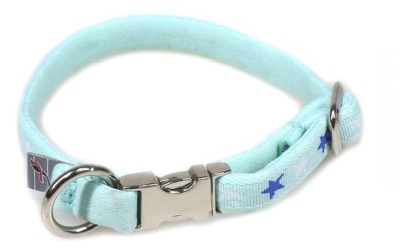 FinNero BAMBINO Welpen Fastex Halsband mint