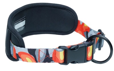 Finnero Camocolor Adjustable Collar For Dogs Orange